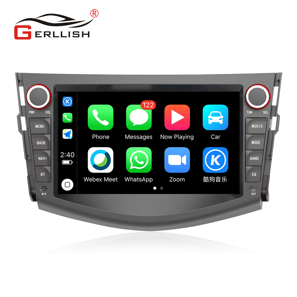 Gerllish Android IPS Screen Car Radio For Toyota RAV4 2005-2013 with Carplay DSP Navigation GPS 4G Net WIFI