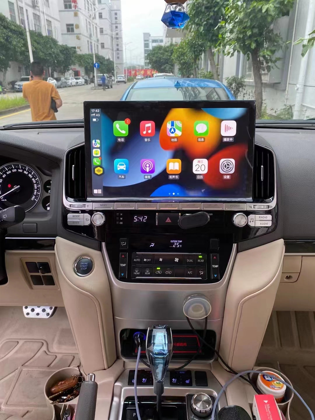 Toyota Land Cruiser Android Carplay GPS Navigation WIFI Radio