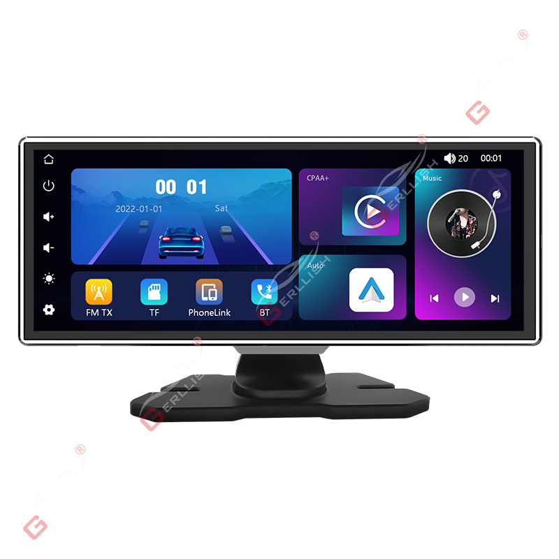 Gerllish 11.26 inch CarPlay Android Auto Car Radio Multimedia Video Player IPS Touch Screen With AUX USB Rearview Camera