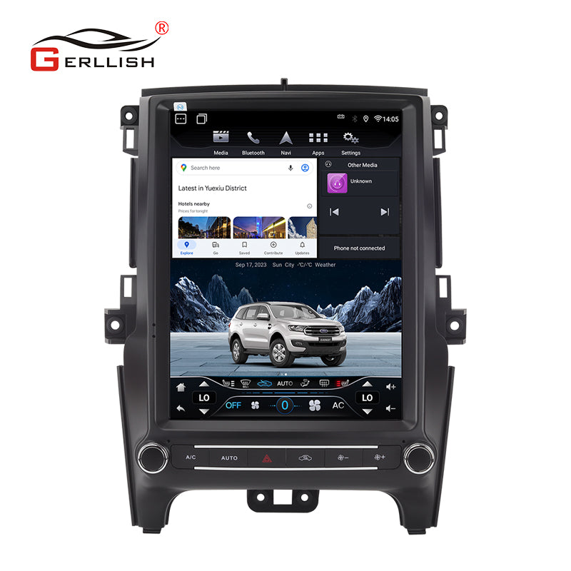 12.1 inch android Tesla Touch Screen Car Radio GPS Navigation For Ford Everest Ranger Raptor