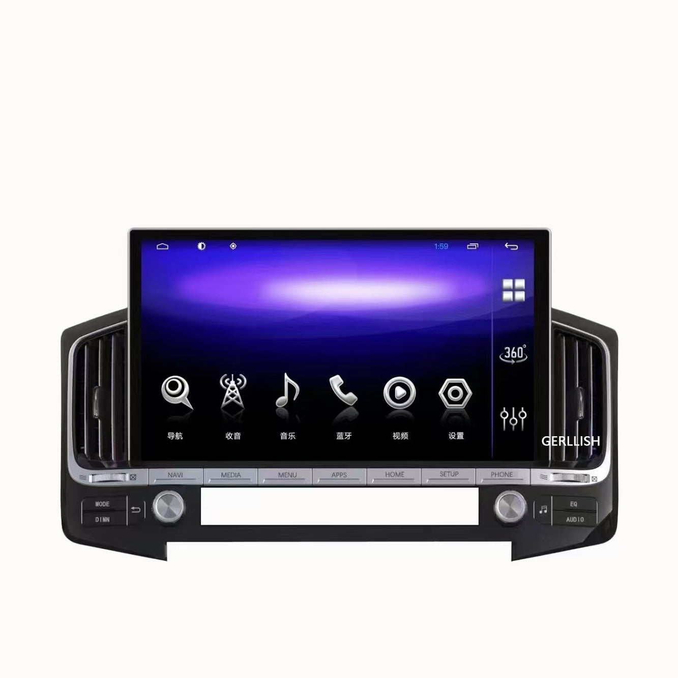 Toyota Land Cruiser Android Carplay GPS Navigation WIFI Radio