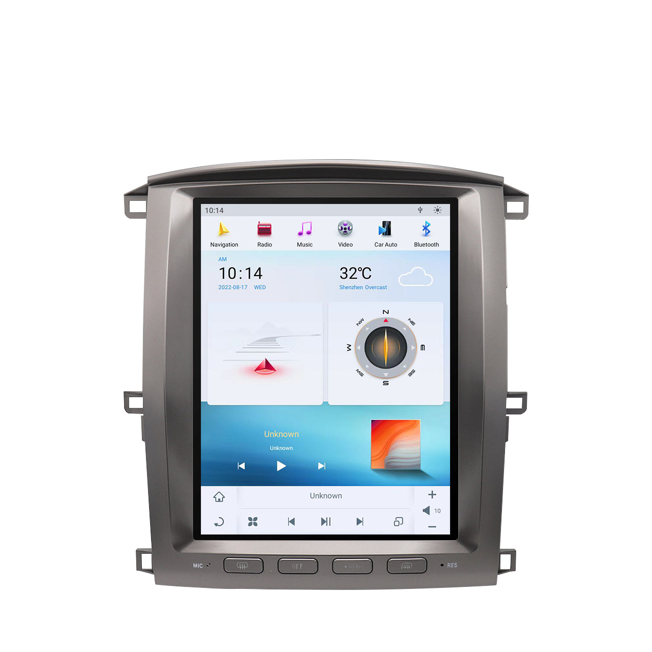 Land Cruiser lc100 Android Qualcomm Octa-Core Car Radio Player