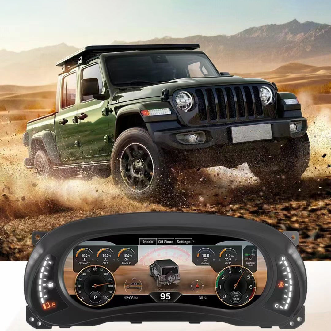 For Jeep Wrangler 3 JK Digital Dashboard Panel LCD Speedometer meter Virtual Instrument Cluster