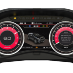 12.3" Full LCD Digital Instrument Cluster Silver Ring Edition for Nissan Patrol Y62 Armada Infiniti QX56 QX80 (2010-2021)
