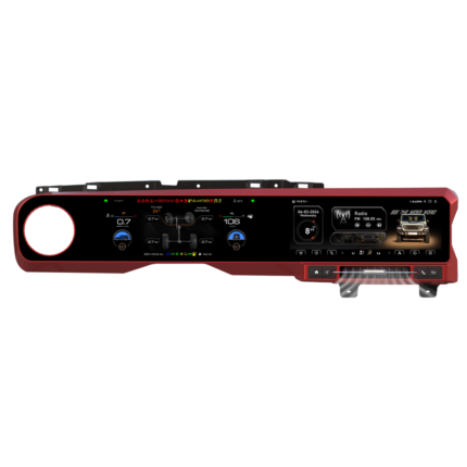 Jeep Wrangler Dual Screen Digital Instrument Cluster LCD Dashboard 2018-2022